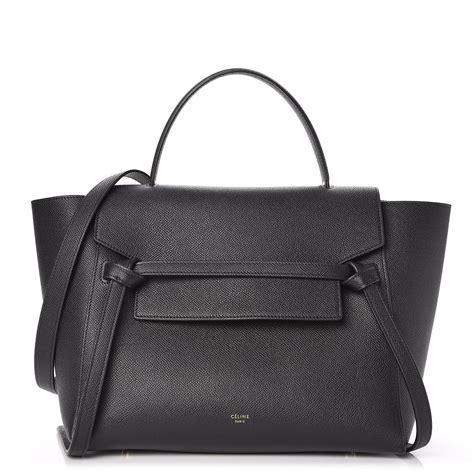 celine black belt tote price|Celine grained calfskin bag.